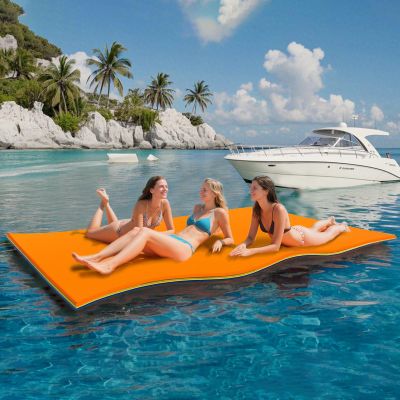 6'/9'/12'/Tear-Resistant Lily Pad Floating Water MatFloating Water Pad for Recreation Pool, Beach, Lake