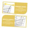 CIYODO Mini Shopping Cart Creative Desktop Decor Supermarket Toy for Role Play and Scenario Simulation Design Yellow view 4