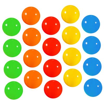 KICHOUSE 20pcs Toys Bright Balls for Raffle Drawings and School Company Activities