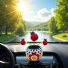 Red Bug Solar Powered Dancing Flower for Car, Car Windowsill Decoration Desktop Solar Dancing Ornament,Solar Dancing Figurines, Automatic Swinging Car Dashboard for Solar Power Kits,Funny Ornaments view 3
