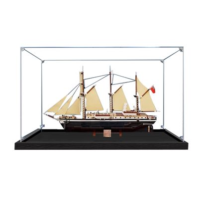 DDXMML Acrylic Dustproof Display Case for Collectibles, Action Toys, Miniature Building Blocks, Display Case for Le-go 10335 Expedition Ship Model (NOT Included The Model) (Transparent 3mm)