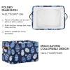 aidingzhi 2 Pack Cartoon Cute Blue and White Easter Eggs storage baskets, collapsable baskets for organizing with sturdy handle Hamper medium for cloth view 4