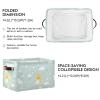 aidingzhi 2 Pack Cute Cat and Duck storage baskets, collapsable organizers and storage basket with sturdy handle Hamper utility for house view 4