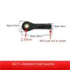 4-Pack Black Nylon Ball Joints, M2/M2.5/M3, for RC Boat Model(M2.5) view 2