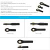 4-Pack Black Nylon Ball Joints, M2/M2.5/M3, for RC Boat Model(M2.5) view 3