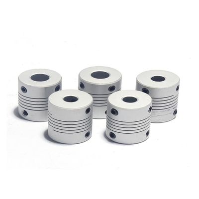 5- Piece Aluminum Elastic Coupler for Encoder and Winding Stepper Motor, 19mm Outer Diameter, 25mm Length, 3-10mm Bore(5 * 8)