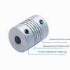 5- Piece Aluminum Elastic Coupler for Encoder and Winding Stepper Motor, 19mm Outer Diameter, 25mm Length, 3-10mm Bore(5 * 8) view 2