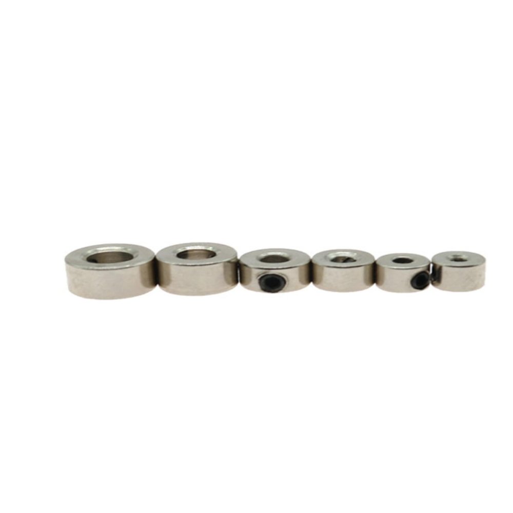 5-Pack Shaft Collar for RC Model, 2-6mm Bore, Steel Plated, Wheel Retainer(4.1mm)
