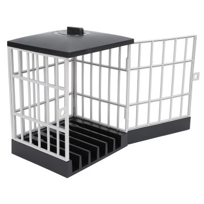 Cell Phones Prison Lock Up Compact Cell Phone Jail for Party (Black and Grey)