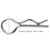 RC Body Clips, 50pcs R Shape Pins RC Car Body Protective Clips Replacement Parts Accessory Fit for 1/10 HSP RC Car RC Car Truck Crawler view 2