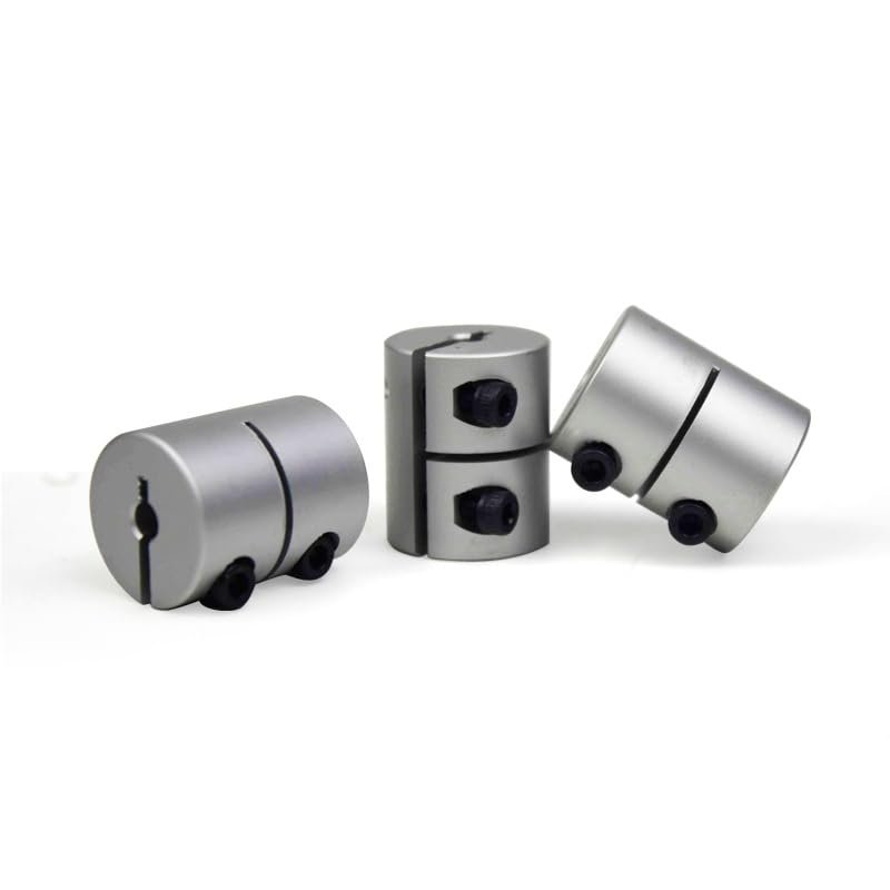 3-Piece Engraving Machine Rigid Coupler for Servo Motors, 4/5/6/7/8mm Bores, Aluminum Material(4X6)