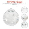 CIYODO 4pcs Crystal Prisms for Window Suncatcher Transparent DIY Hanging Pendant Decor for Home and Garden Crystal Ball Ornament for Light Refraction and Rainbow Effect view 3