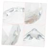 CIYODO 4pcs Crystal Prisms for Window Suncatcher Transparent DIY Hanging Pendant Decor for Home and Garden Crystal Ball Ornament for Light Refraction and Rainbow Effect view 4