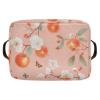 aidingzhi 2 Pack Flowers Fruit Peach storage baskets, foldable fabric cube storage baskets bins with sturdy handle atorage 5 gallon for sheet view 3