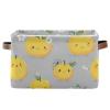 aidingzhi 2 Pack Cute Ugli Fruit Fruit Gray storage baskets, foldable fabric cube storage bins with sturdy handle stuff utility for sweater view 2
