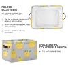 aidingzhi 2 Pack Cute Ugli Fruit Fruit Gray storage baskets, foldable fabric cube storage bins with sturdy handle stuff utility for sweater view 4