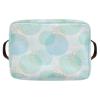 aidingzhi 2 Pack Pastel Blue Circles Dots storage baskets, collapsable cloth baskets with sturdy handle Hamper totes for office view 3