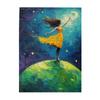 CDSASHCA Girl on Emerald Planet 500 Piece Adult Wooden Jigsaw Puzzle - Oil Painting Fantasy Art,let Your Thoughts soar,and Build Your Kingdom of Childhood Dreams,Gifts for Family and Friends view 1