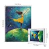 CDSASHCA Girl on Emerald Planet 500 Piece Adult Wooden Jigsaw Puzzle - Oil Painting Fantasy Art,let Your Thoughts soar,and Build Your Kingdom of Childhood Dreams,Gifts for Family and Friends view 3