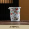 Chinese-style green glazed teapot ceramic, household Sancai lid bowl-fair cup view 2