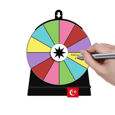 pistro Rotating Wheel Drinking Game with Stand, Acrylic Turntable for Parties, Bars, and Events