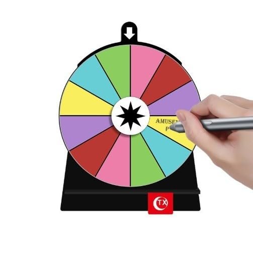 pistro Rotating Wheel Drinking Game with Stand, Acrylic Turntable for Parties, Bars, and Events