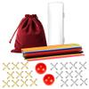 VVSBPL Classic Pick Up Sticks and Jacks Game with Ball Set, Includes Red Rubber Balls, Gold and Silver Metal Jax, Colorful Pick Up Sticks, Storage Box and Bag, Fun Retro Game for Kids Adults Family view 1