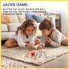 VVSBPL Classic Pick Up Sticks and Jacks Game with Ball Set, Includes Red Rubber Balls, Gold and Silver Metal Jax, Colorful Pick Up Sticks, Storage Box and Bag, Fun Retro Game for Kids Adults Family view 4