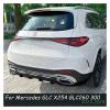 ATATKP Compatible for Mercedes Benz GLC Class X254 GLC260 300 2023-2024 Rear Bumper Lip Diffuser Tail Side Splitters Spoiler Body Kit by ABS Anti-Collision Automotive Modification(Glossy black1) view 3