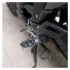 SSUJLKXTL Foldable Motorbike Treadle Fit for Suzuki DL250 GW250 GSX250 GSX250R Motorcycle Footrest Enlarged Peda Floor Boards Pedals Motorbike Pedal(Black,A) view 2