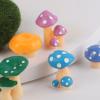 16pcs Mini Mushrooms, Cute Resin Miniature Tiny Mushrooms for Crafts Small Figurines Ornament Perfect Decorations for Home Cake Dollhouse Fairy Garden Outdoor Micro Landscape DIY view 4
