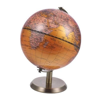 CIYODO Elegant European Style Globe Ornament for Home Office Decor Material Stable Base for Living Room Educational Use