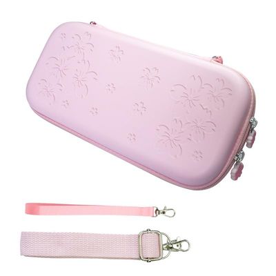 Pidynx Pink Sakura Floral Carry Case for Switch 2, Durable Travel and School-Ready Protection, Lightweight Slim Design, Affordable Value for Students/Business Travelers (Sakura Pack (for NS2))
