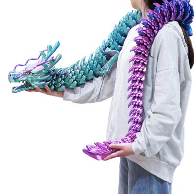 79inch Huge Dragon,Super Large 3D Printed Dragon Model,Movable Mouth,Flexible Joint Animals lacertid Figurines, Stress Relief Toys, Fidget restlessness, ADHD Toys, Surprise Fantasy Gifts