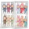 2 Pack Display Case Compatible with Labubu POP MART, Acrylic Clear Display Box Shelf for POP MART Labubu Doll view 1