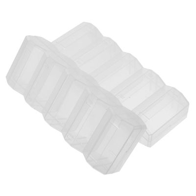 HEALSOPTHY 2pcs Poker Chip Holder with Lid Multi-grid Poker Chip Storage Box for 100 Convenient Accessory for Card Games and Home Use