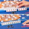 American Mahjong Game Set,166 White Tiles,4 All-in-One Color Rack/Pushers,Mahjong Tile Set with Blue Bag, 4 PCS Card Readers for Mahjong (Purple),Card Line Finders&Rules Helpers,Mahjong Accessories view 3