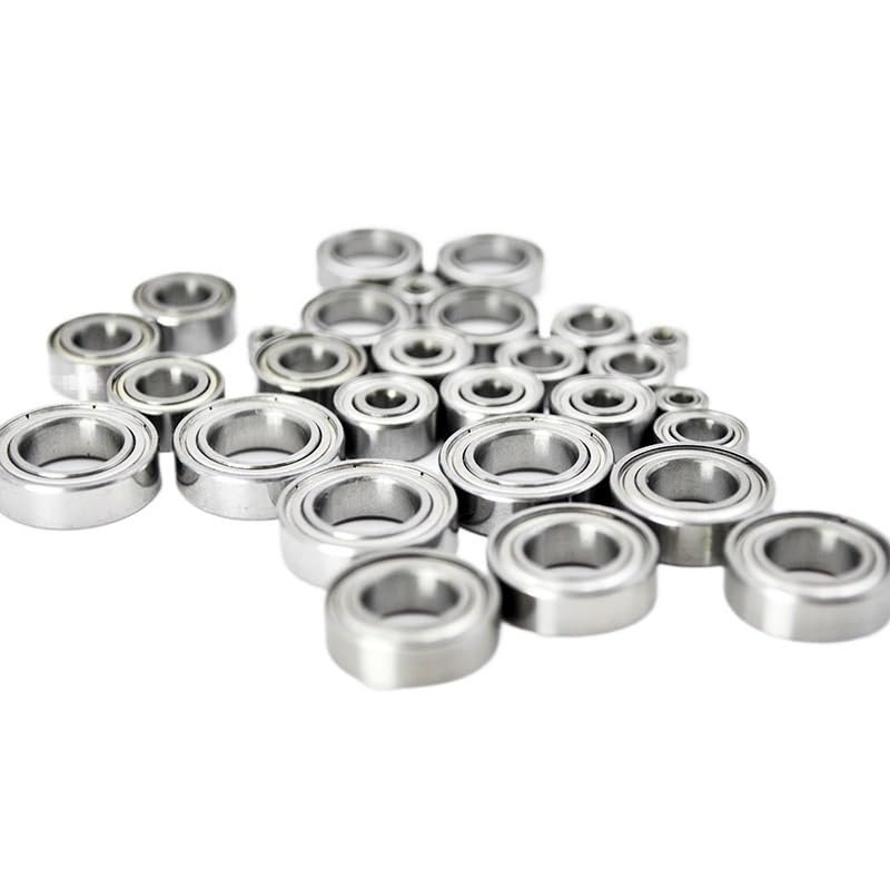 IJTNQBUX 4pcs Miniature Ball Bearings 3x6x2.5 4x7x2.5 4x8x3 5x8x2.5 5x10x4 5x11x4 6x12x4 8x12x3.5 10x15x4 12x18x4mm RC Car Bearing Set(4x7x2.5mm)