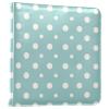 Kigai White Polka Dots Photo Album Self Adhesive Scrapbook Album Leather Cover DIY Picture Scrap Book with 20 Adhesive Sheets, 11.8x24x0.8 inch view 1