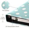 Kigai White Polka Dots Photo Album Self Adhesive Scrapbook Album Leather Cover DIY Picture Scrap Book with 20 Adhesive Sheets, 11.8x24x0.8 inch view 4