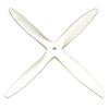 TYXTTGY 10x6/10x7/10x8 CW 4-Blade Wood Propeller with White Color for Fuel Enging RC Model Airplane Fixed Wing Aircraft(10x7) view 1