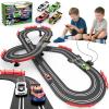 3-in-1 Slot Car Race Track Set with 4 High-Speed Cars, Electric Track, Dual Racing Game with Lap Counter & 2 Controllers, and Circular Overpass Design  Toy Gift for Boys Kids Ages 4-6 6-8 8-12 view 1