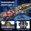 3-in-1 Slot Car Race Track Set with 4 High-Speed Cars, Electric Track, Dual Racing Game with Lap Counter & 2 Controllers, and Circular Overpass Design  Toy Gift for Boys Kids Ages 4-6 6-8 8-12 view 4