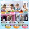 Nuogo 6 Pcs 304 Stainless Steel Baby Bowls with Removable Silicone Shell Toddler Bowls Kids Anti Scald Snack Container for Food Feeding, Dishwasher Safe (Fresh Color) view 2