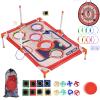 Bean Bag Toss & Ball Toss & Ring Toss,5-in-1 Outdoor Toys for Kids,Family Games for Kids and Adults,Gift for Christmas and Birthday view 1