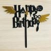 1 PCS Birthday Cake Topper, Acrylic Magic Wing Staff Glasses Magic Theme Cake Decoration Baby Shower Birthday Party Decoration Supplies view 1