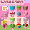 Uucoco 100PCS Magnetic Blocks - Princess Castle Building Toys Montessori Sensory Toys Birthday GIFS for Girls 3 4 5 6 7 8 9 10+ Years Old, Creative Magnets Games for Toddler Kids view 2