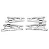 BeaxTurbo Racing Upgrade Parts RC CNC Aluminum7075 Upgrade Front&Rear Lower Arms for TRAXXAS JATO4x4 1/8 (Silver) view 2