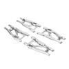 BeaxTurbo Racing Upgrade Parts RC CNC Aluminum7075 Upgrade Front&Rear Lower Arms for TRAXXAS JATO4x4 1/8 (Silver) view 4