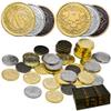 ACTIONDRAKE Metal Pirate Coins, 50 Pieces Lots of Toys Gold Coins for Board,for DND Props Accessories, Treasures and Treasure chests Fantasy Dragon Coinsfor RPG Tablelap view 1